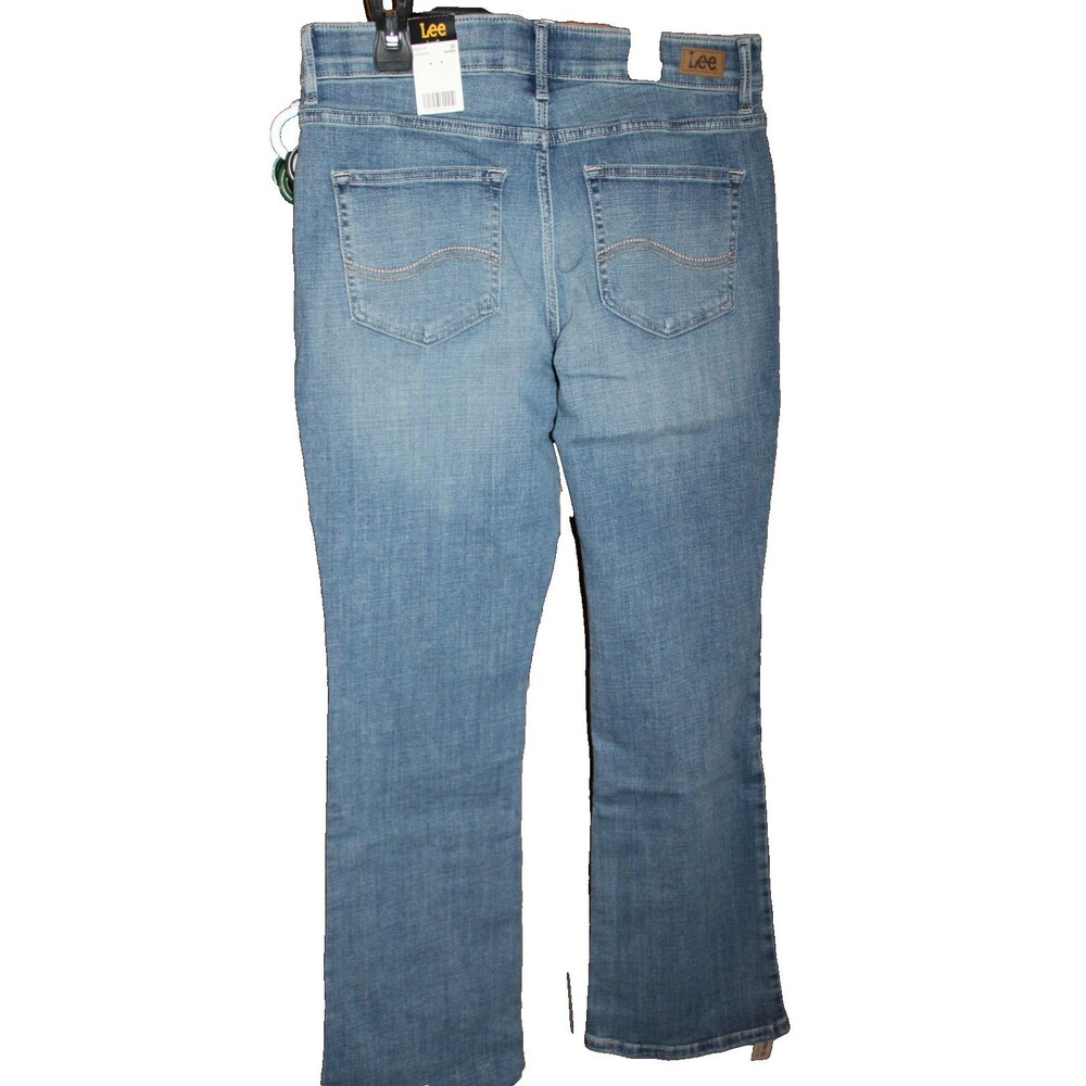 Lee Majestic Women’s Jeans Sz 10 Short Mid Rise Boot Cut  Regular Fit Denim NWT - Picture 3 of 16